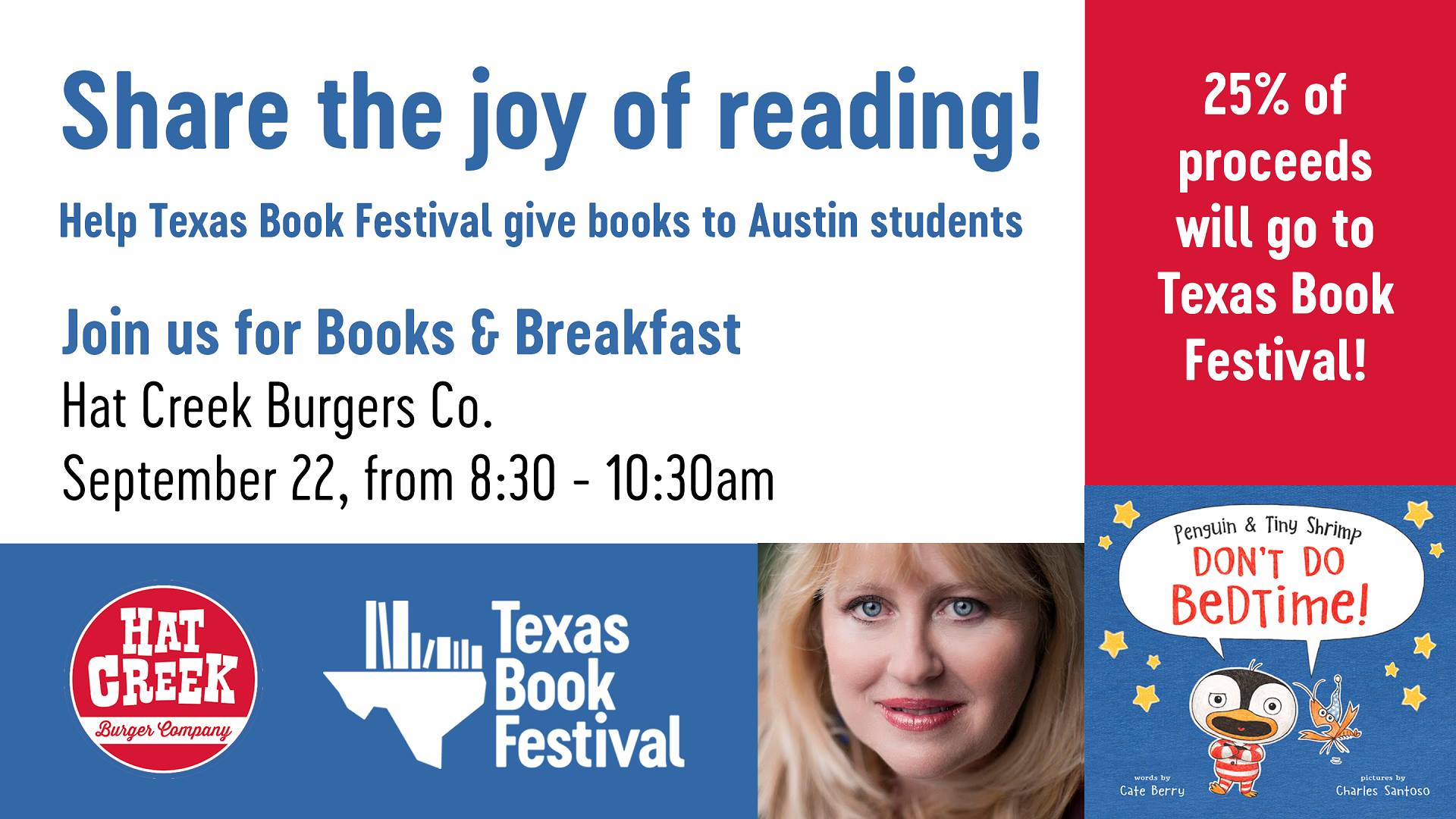 Texas Book Festival “Books and Breakfast” at Hat Creek 365 Things Austin