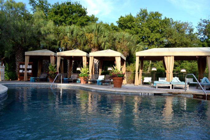 Lake austin spa cabana pool