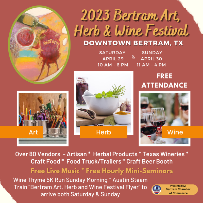 Bertram Art, Herb, and Wine Festival 365 Things Austin